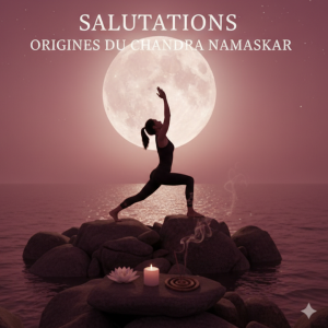 Pratique du yoga montrant la différence entre la Salutation au Soleil et à la Lune pour un rituel autonome.